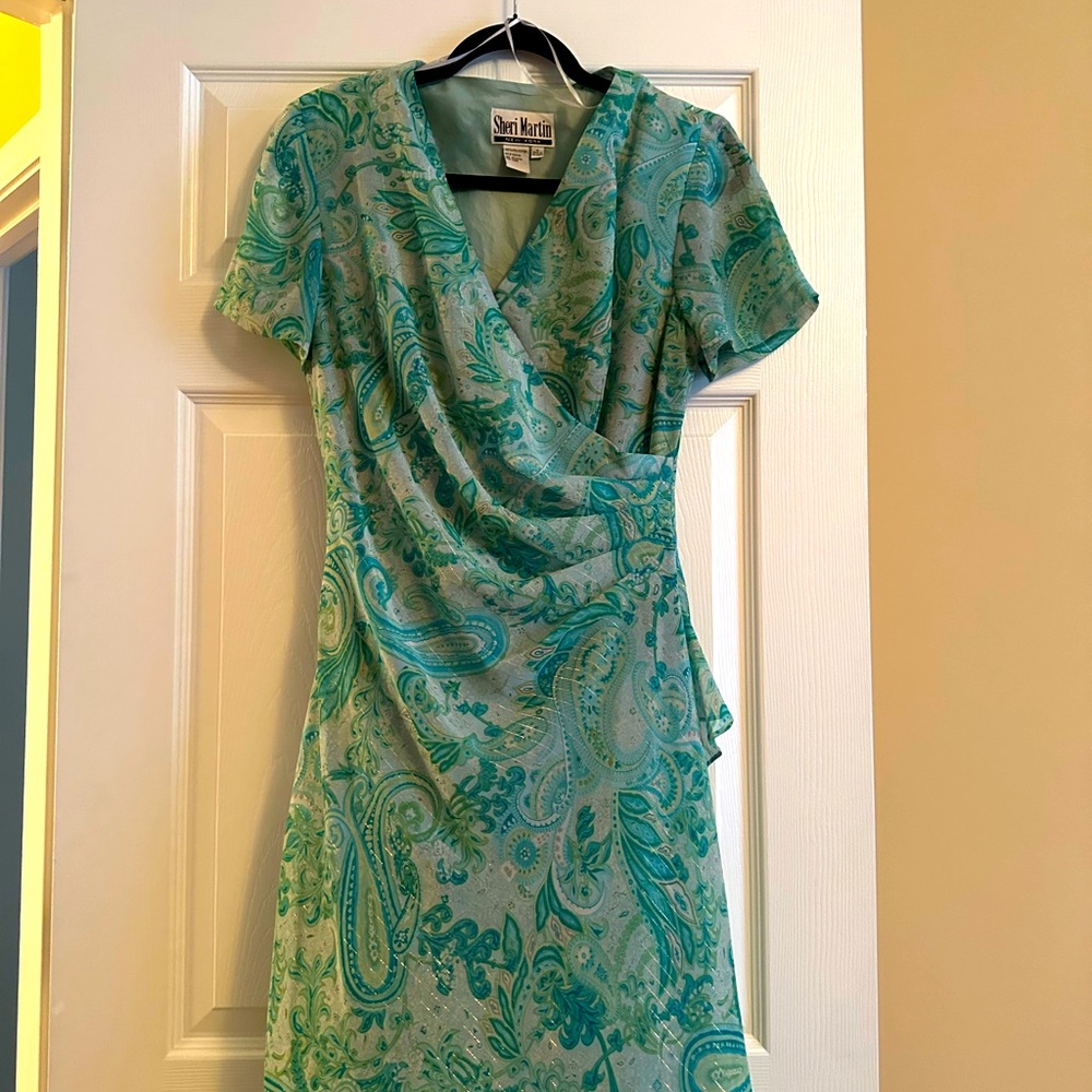 Mock wrap dress